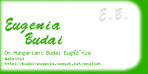 eugenia budai business card